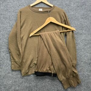 Duofold Thermal Underwear Set Men's M Brown Merino Wool Blend Long John Base